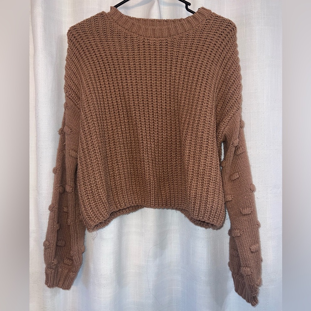 Chunky Knit Pink Sweater